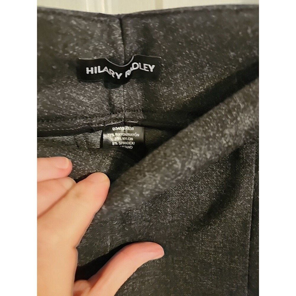 Hillary Radley Women's M (8/10) Charcoal Gray Stretch Slacks Professional Dress - Picture 5 of 8